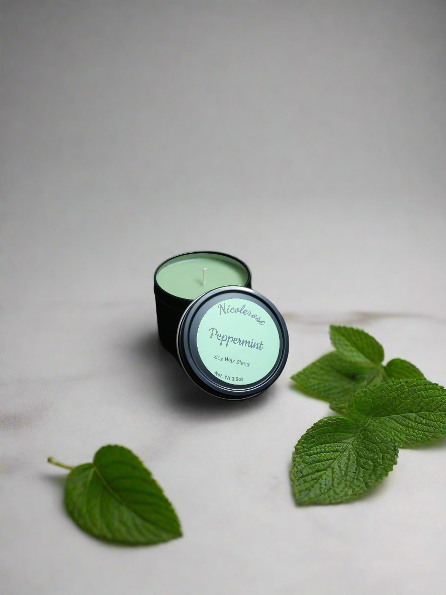 4oz peppermint soy candle