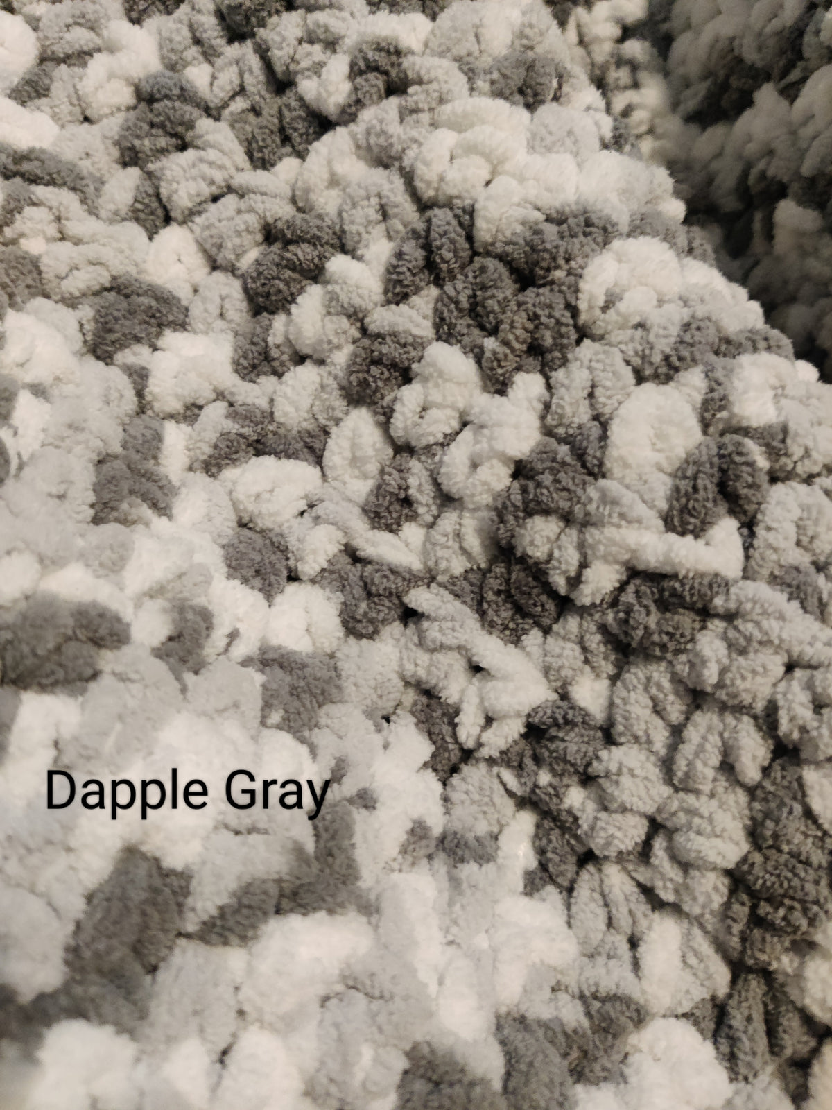Dapple Gray crochet blanket 
