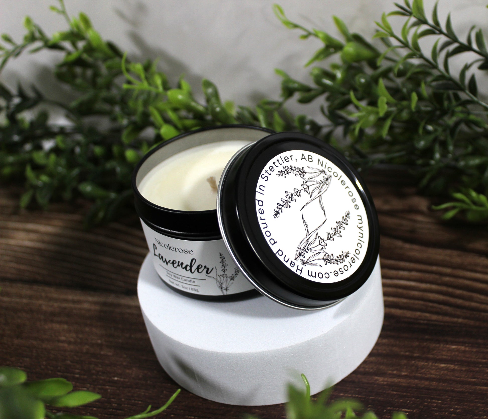 Lavender Tin Candle