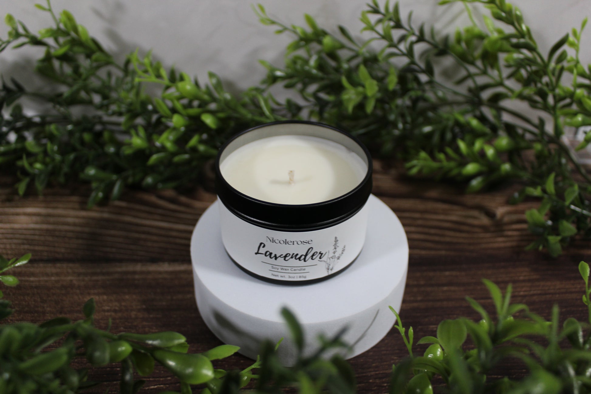 Lavender Tin Candle