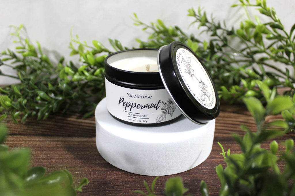 Peppermint Tin Candle