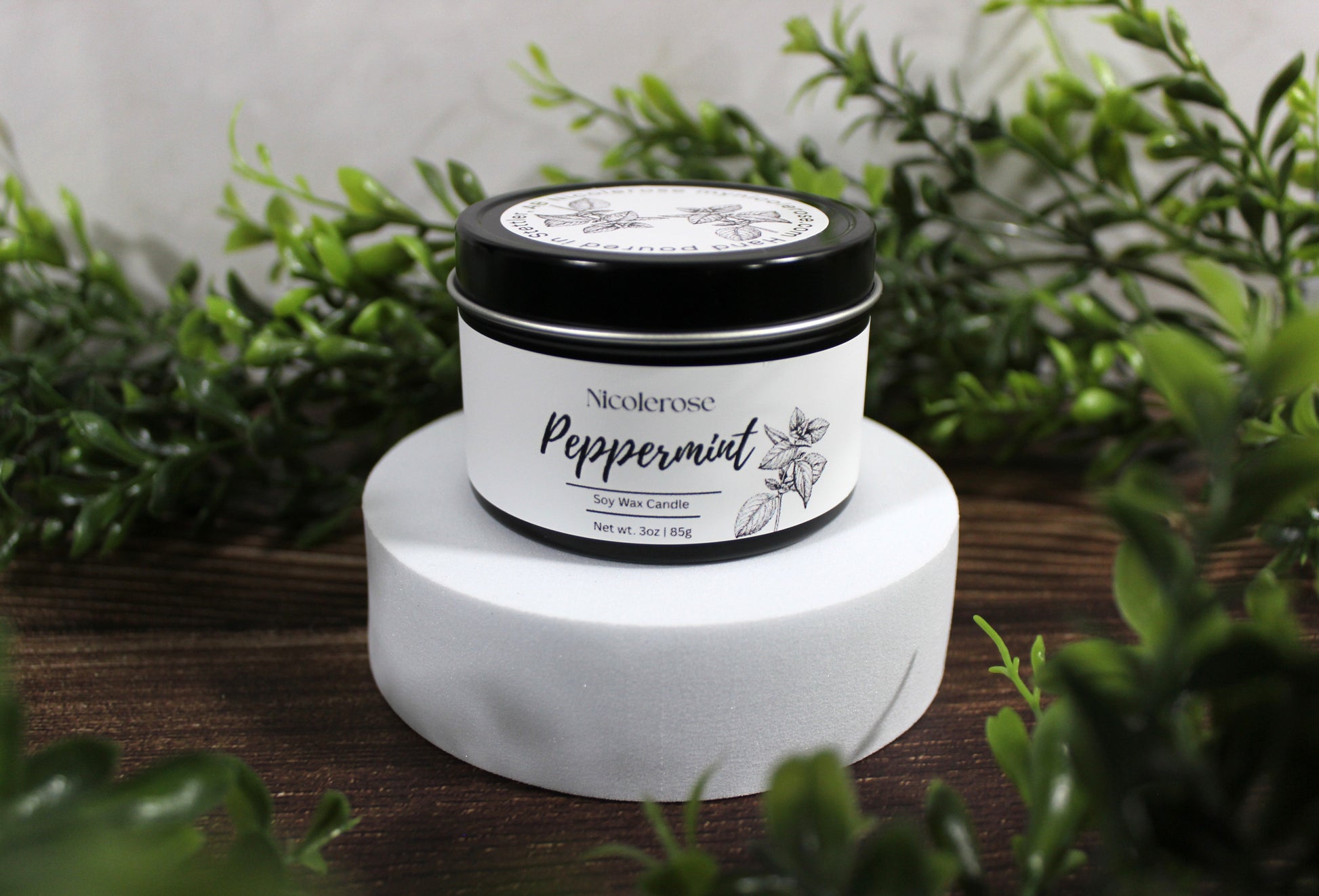 Peppermint Tin Candle