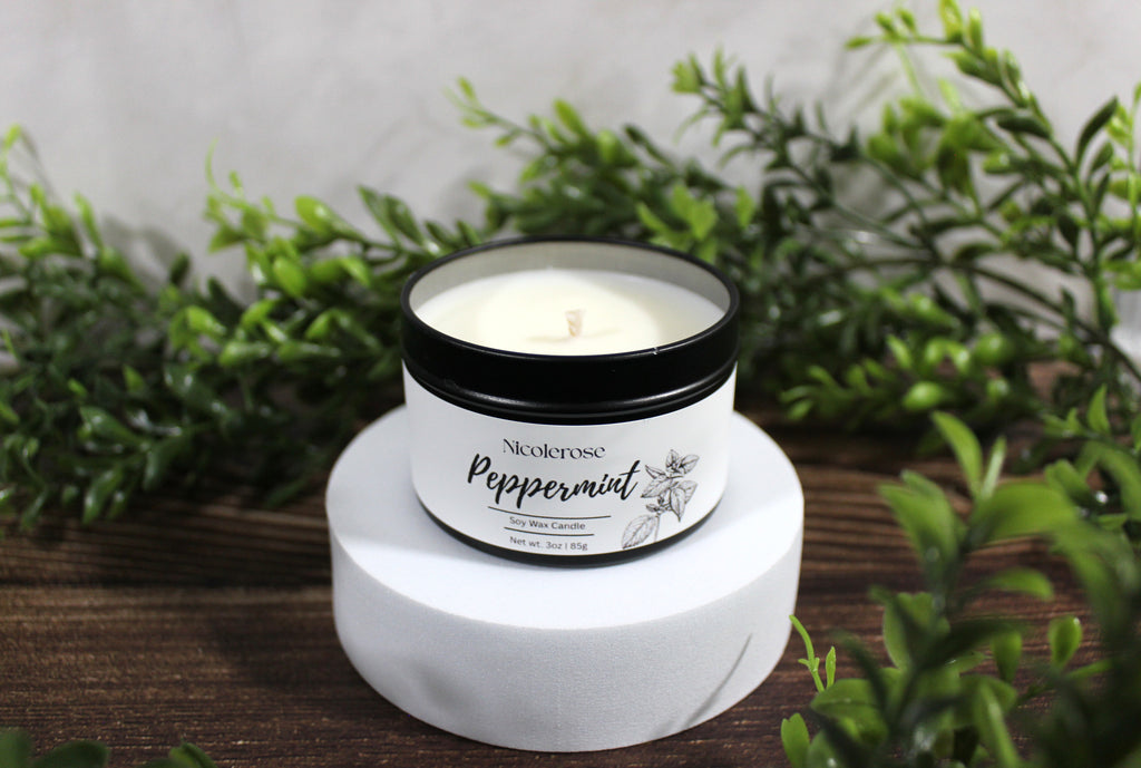 Peppermint Tin Candle