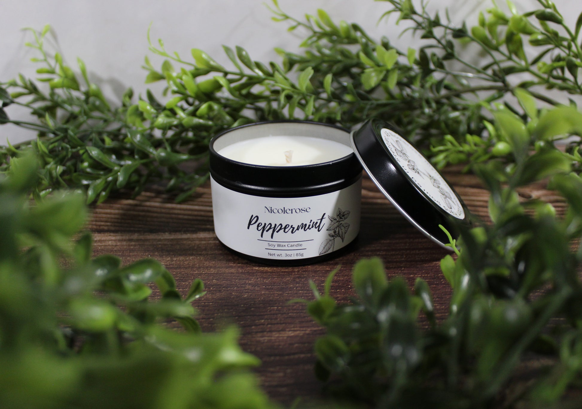 Peppermint Tin Candle