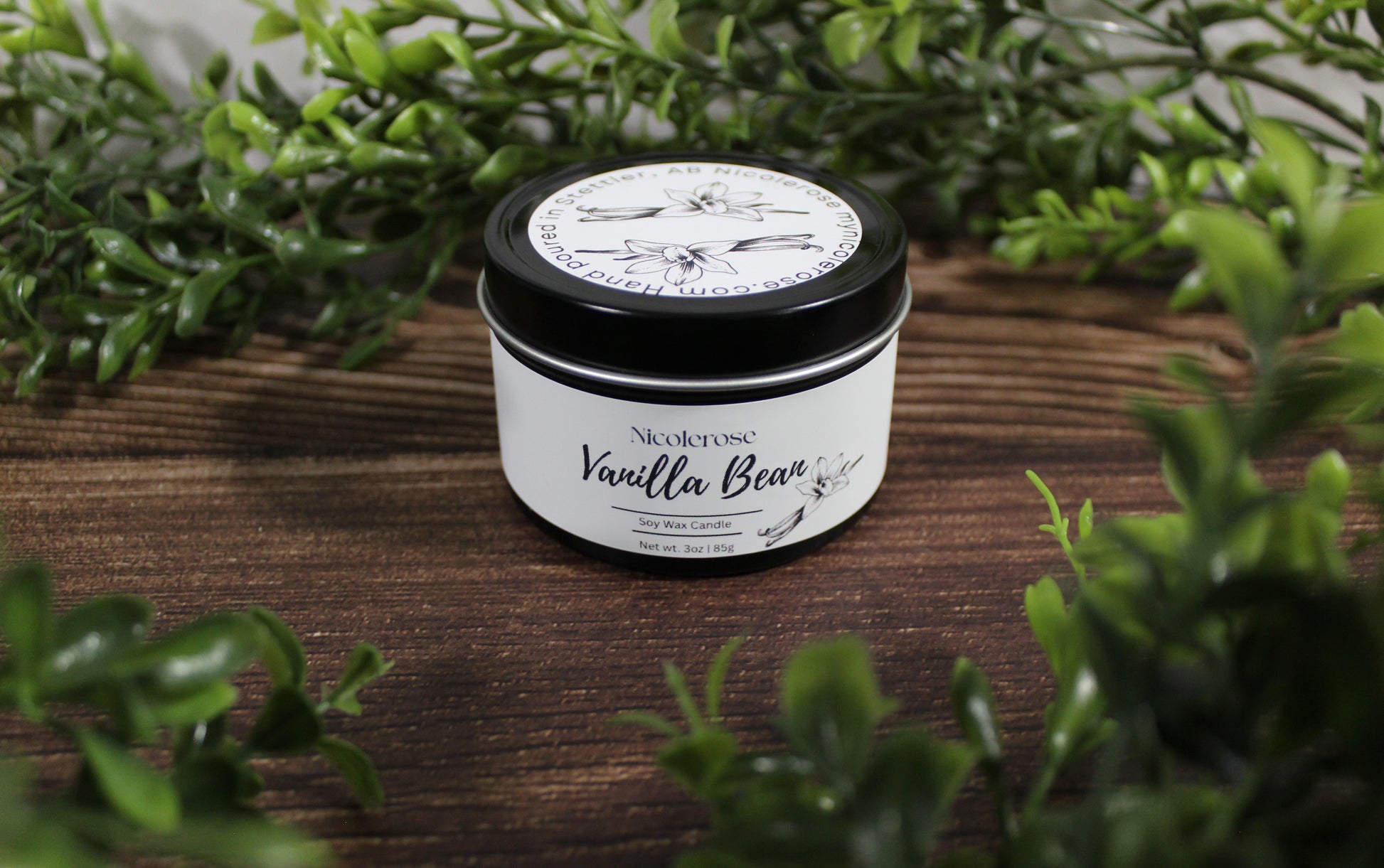 Vanilla Bean Tin Candle