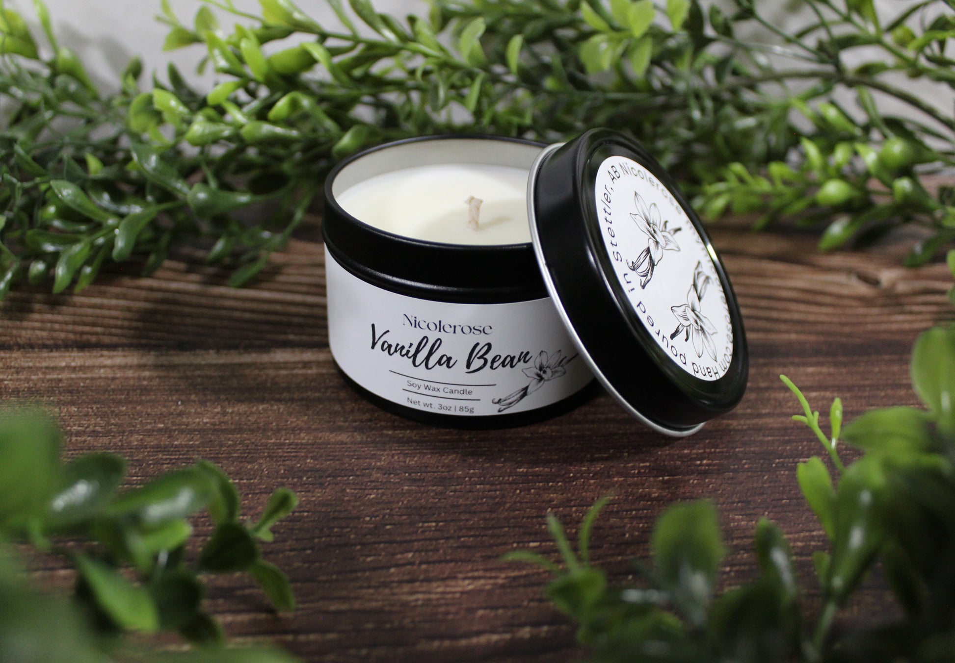 Vanilla Bean Tin Candle
