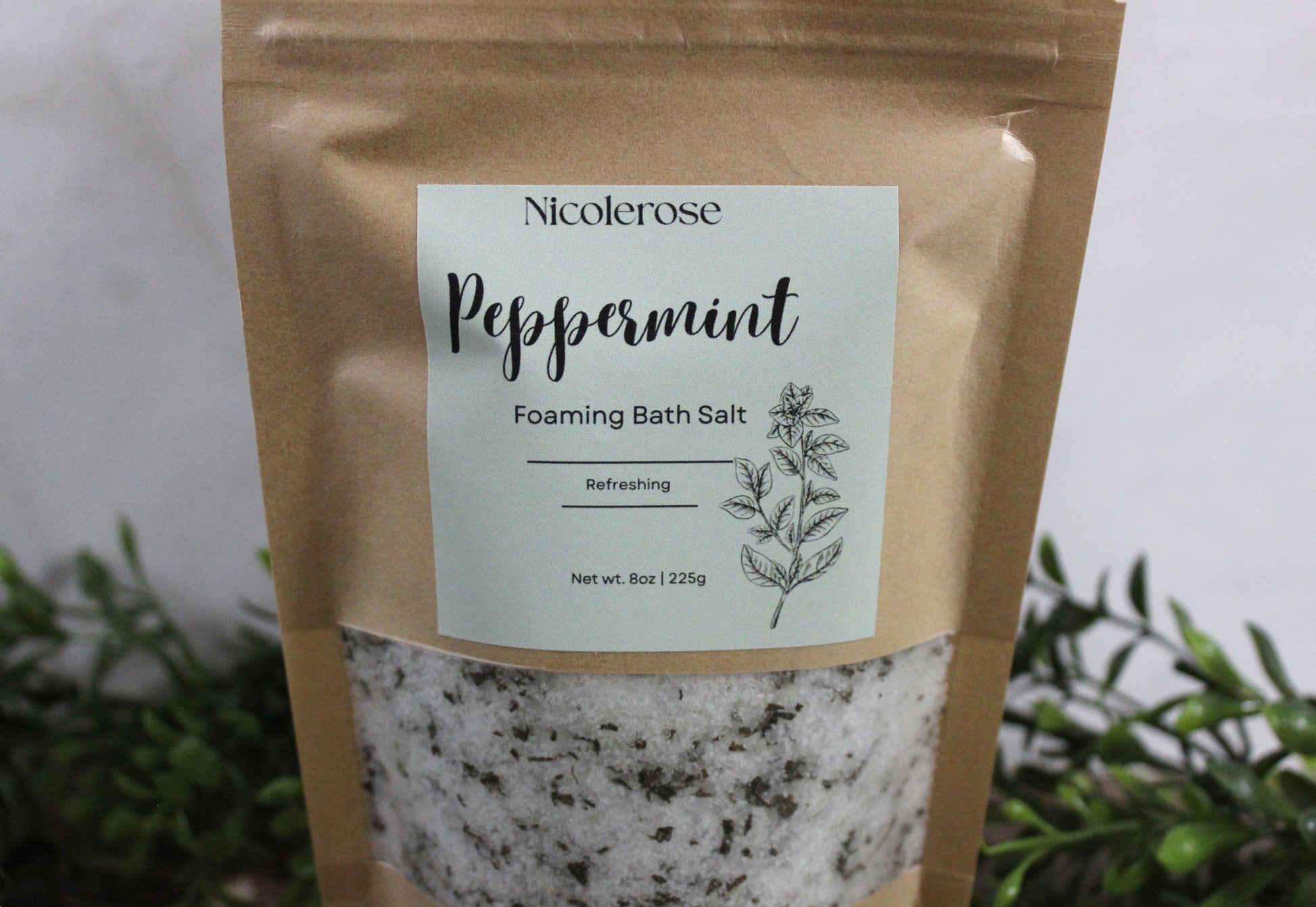 Peppermint Foaming Bath Salt