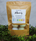 Nicolerose Mini's bathbomb package with a label on a white background