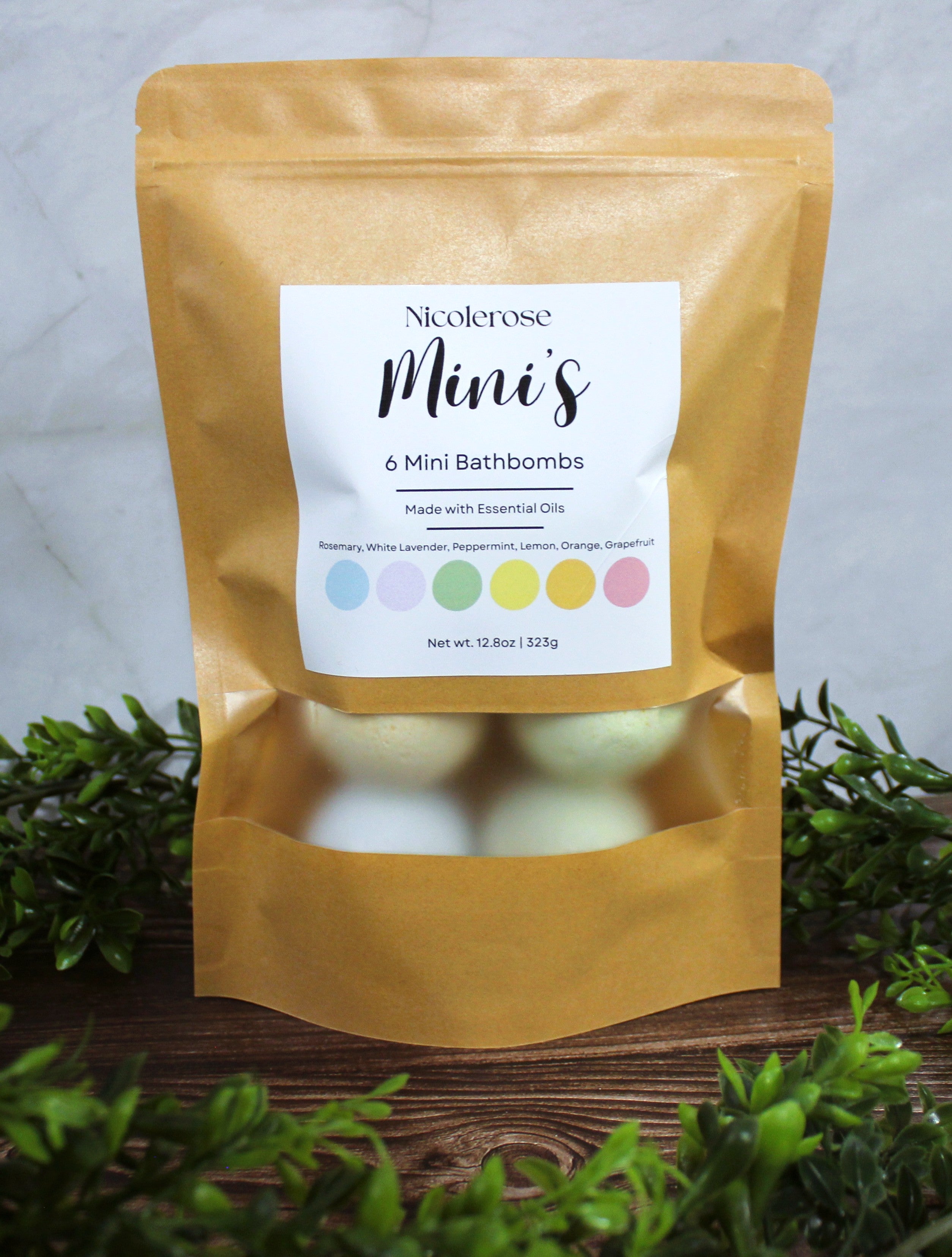 6 mini bathbombs (For Kids & Adults!!) 100% Natural & Non-Toxic