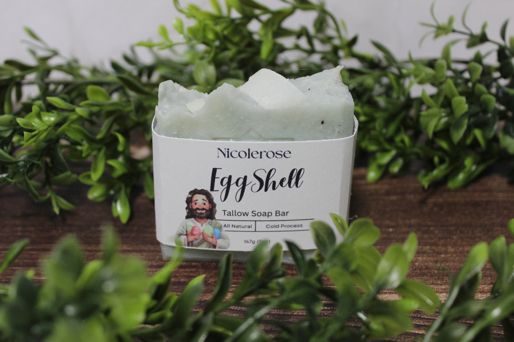 Eggshell Confetti Tallow Bar Soap