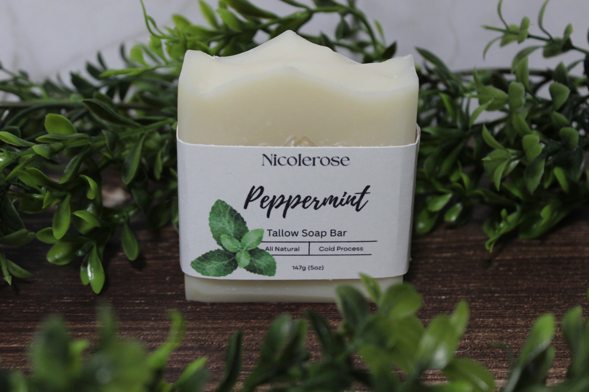 Peppermint Tallow Bar Soap