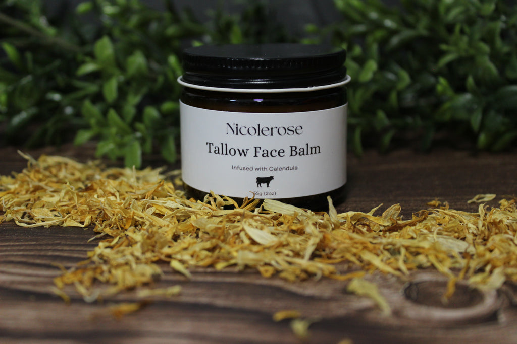 Face Tallow balm Infused with Calendula