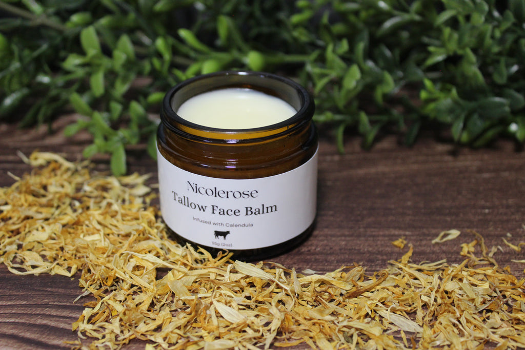 Face Tallow balm Infused with Calendula