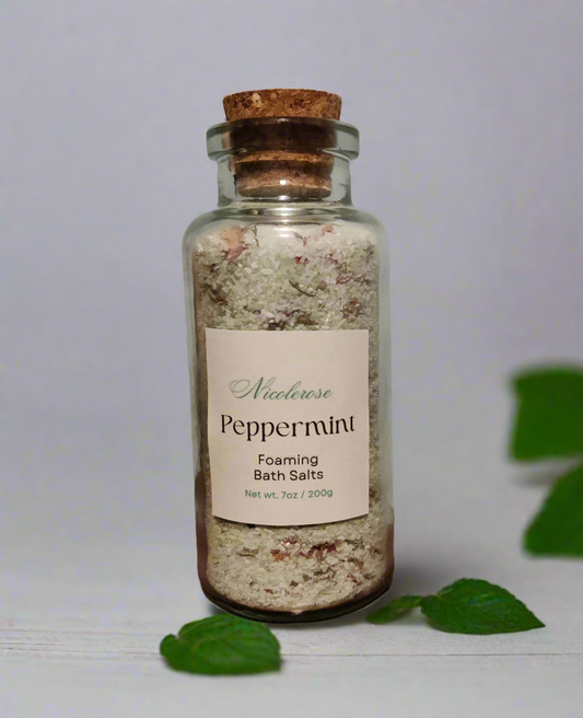 Bath Salts Jar 200g | Peppermint