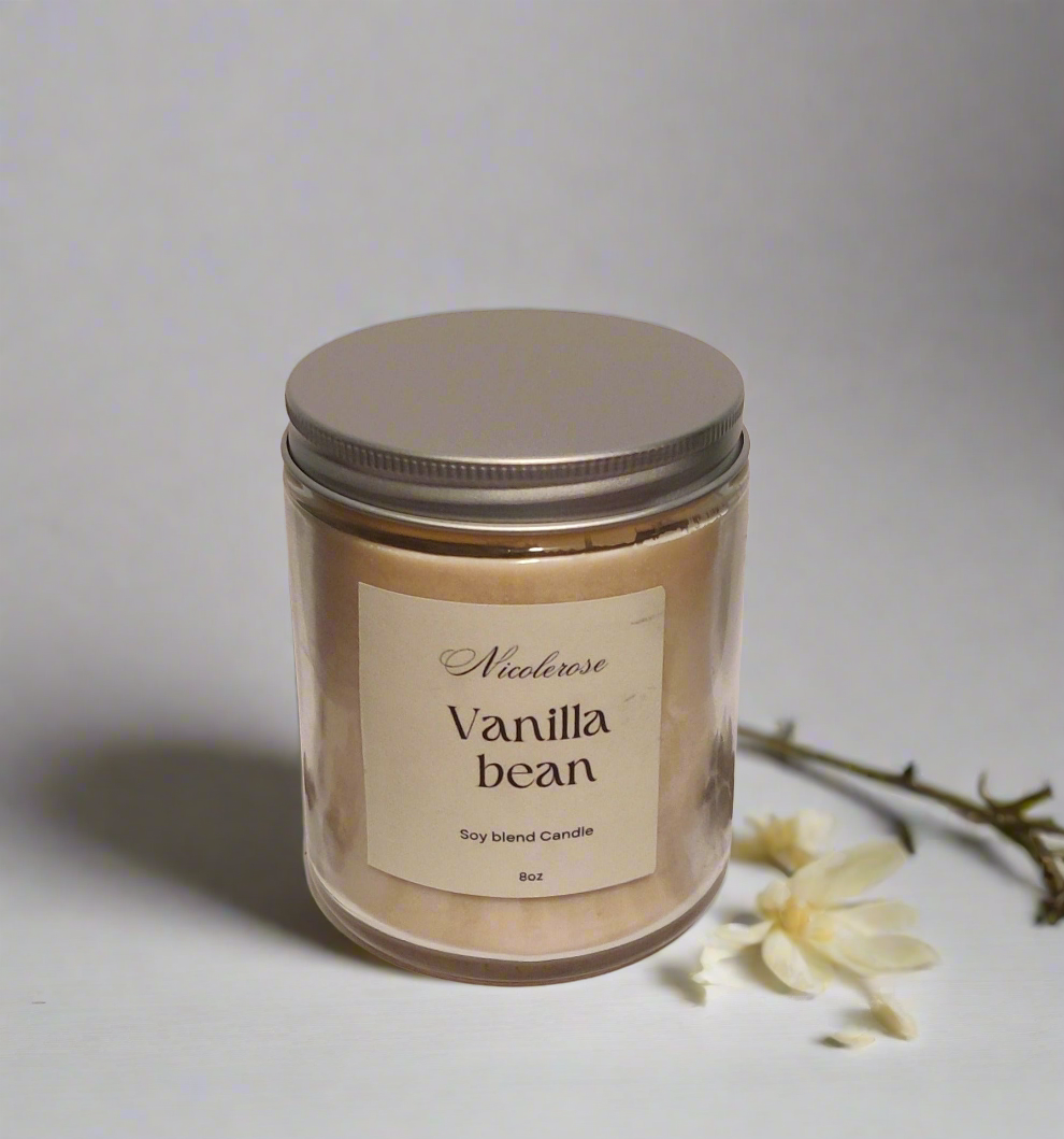 8oz Vanilla Bean Soy Candle 