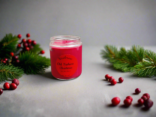 Soy Candle 8oz | Old Fashion Christmas