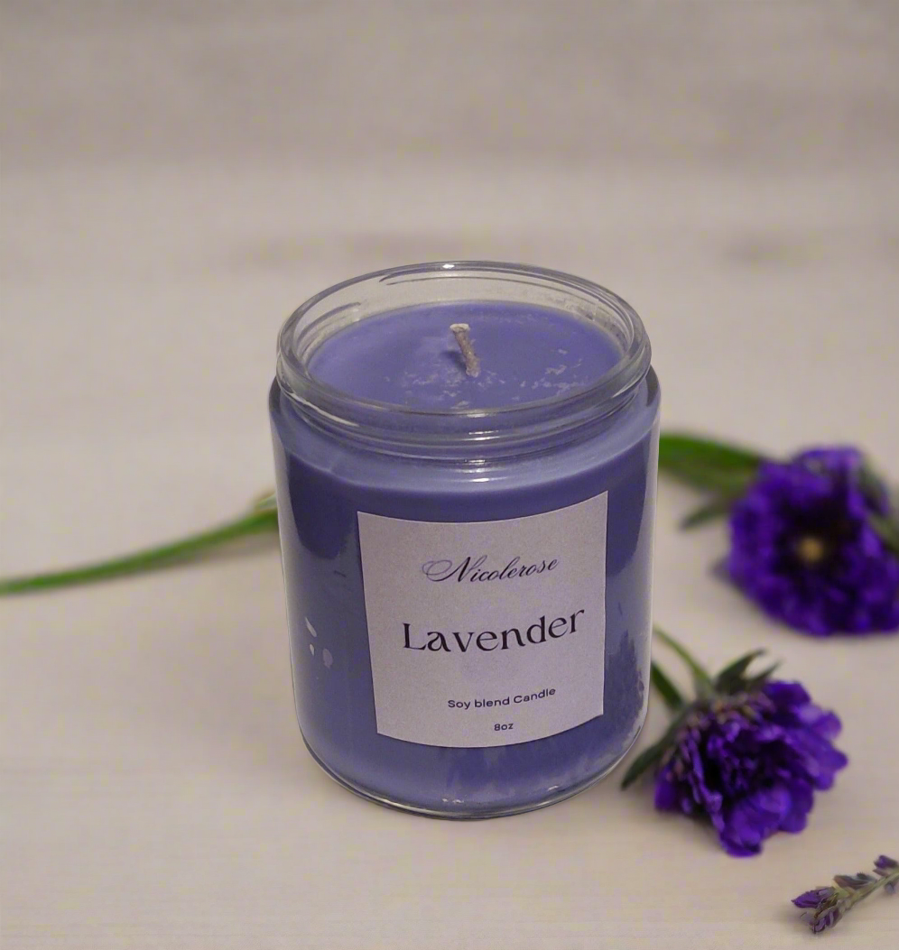 8oz Lavender soy candle 