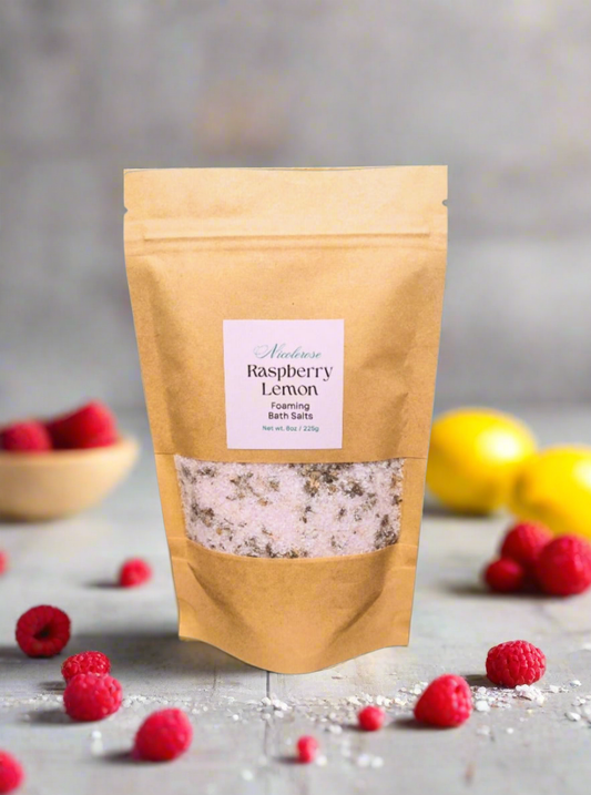 Bath Salts  Bag 225g | Raspberry Lemon