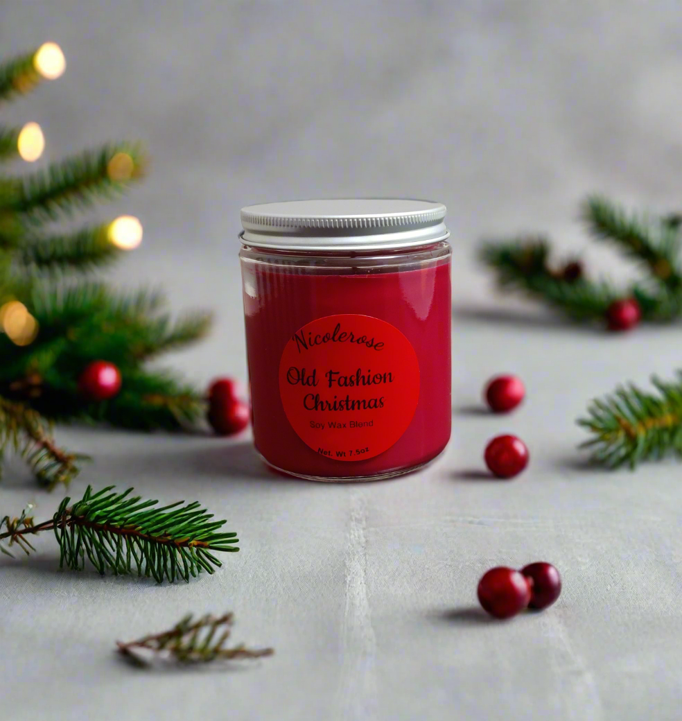 Soy Candle 8oz | Old Fashion Christmas