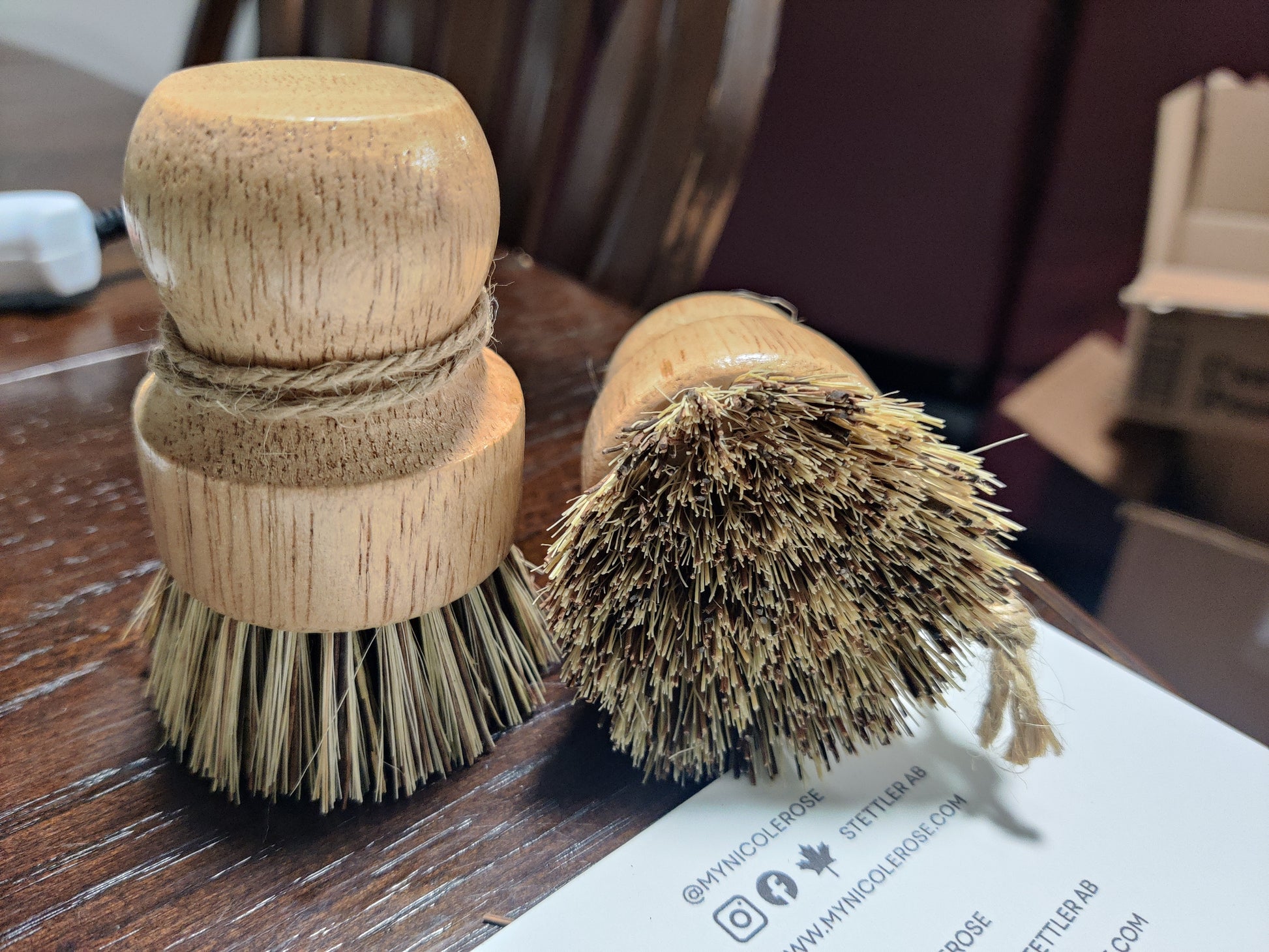 Bamboo Dish Brush wood
